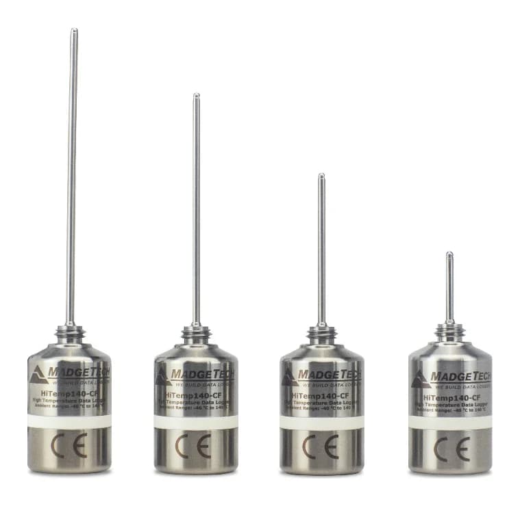 MadgeTech HiTemp140-CF heat penetration data loggers