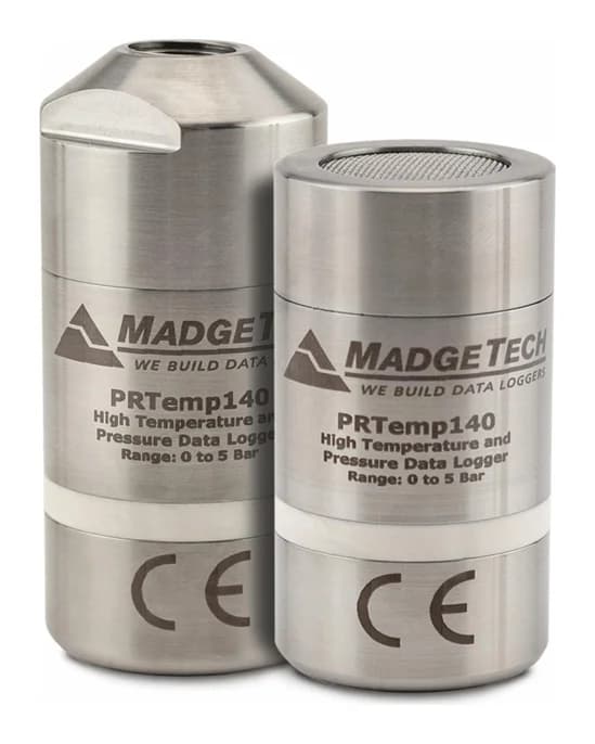 MadgeTech PRTemp140 high temperature and pressure data loggers