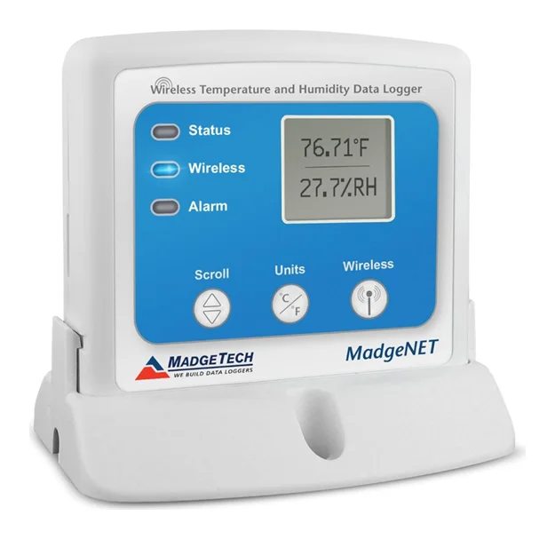MadgeTech RFRHTemp2000A wireless temperature and humidity data logger with LCD display