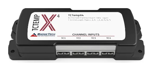 MadgeTech TCTempX4 4-channel thermocouple data logger