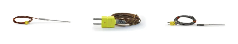 Thermocouple probes with miniature connectors