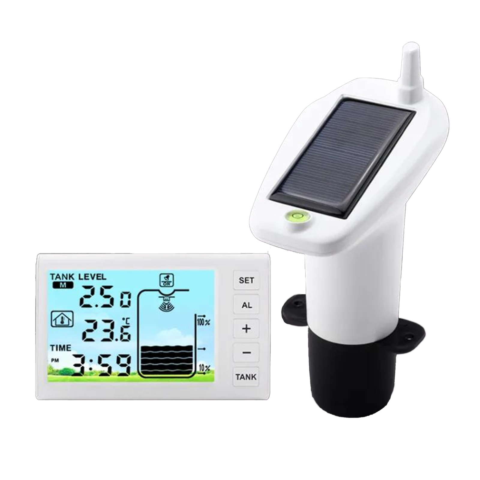 TS-FT003 - Solar Powered Ultrasonic Liquid Level Meter with Pump Controller